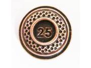 Copper ~ Clay Target .875 25 ~ Lapel Pin Brooch ~ AC097A