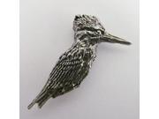 Pewter ~ Kingfisher ~ Lapel Pin Brooch ~ B074