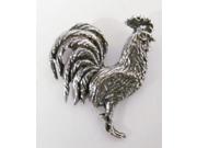 Pewter ~ Rooster ~ Lapel Pin Brooch ~ B100