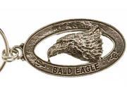 Pewter ~ Bald Eagle Head Keychain ~ BK050
