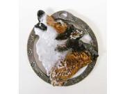 Painted ~ Wolf Howling Painted ~ Holiday Ornament ~ MP042OR