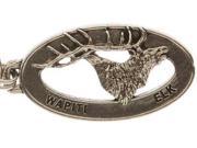 Pewter ~ Wapati Elk Bugling Keychain ~ MK001
