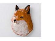 Painted ~ Fox Head ~ Lapel Pin Brooch ~ MP044