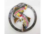 Painted ~ Rainbow Pair ~ Holiday Ornament ~ FP005OR