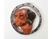 Painted ~ Dachsund ~ Brown ~ Holiday Ornament ~ DP064ORB