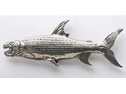 Pewter ~ Tigerfish ~ Africa ~ Lapel Pin Brooch ~ F099