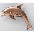 Copper ~ Bottle Nosed Dolphin ~ Lapel Pin Brooch ~ MC062