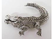 Pewter ~ Premium Alligator ~ Lapel Pin Brooch ~ A070PR