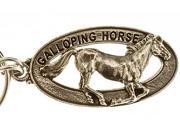 Pewter ~ Horse Galloping Keychain ~ MK056