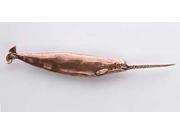 Copper ~ Narwhale ~ Lapel Pin Brooch ~ MC068
