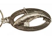 Pewter ~ Orca Killer Whale Keychain ~ MK067