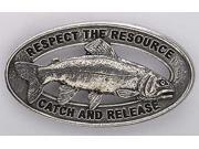 Pewter ~ Catch Release Rainbow ~ Lapel Pin Brooch ~ F114