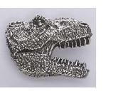Pewter ~ Tyrannosaurus Rex Head ~ Lapel Pin Brooch ~ P002