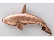 Copper ~ Orca Killer Whale Female ~ Lapel Pin Brooch ~ MC073