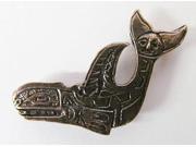 Copper ~ First People Native Orca ~ Lapel Pin Brooch ~ MC075