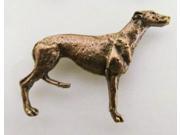 Copper ~ Full Body Greyhound ~ Lapel Pin Brooch ~ DC396F