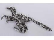 Pewter ~ Feathered Velociraptor ~ Lapel Pin Brooch ~ P010