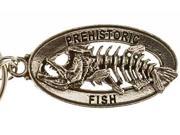 Pewter ~ Prehistoric Skeleton Fish Keychain ~ FK112
