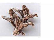 Copper ~ Mallards Two Flying ~ Lapel Pin Brooch ~ BC005