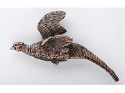 Copper ~ Pheasant Flying ~ Lapel Pin Brooch ~ BC022