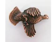 Copper ~ Ruffed Grouse Flushing ~ Lapel Pin Brooch ~ BC030