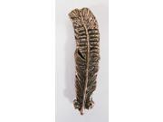 Copper ~ Turkey Feather ~ Lapel Pin Brooch ~ BC040
