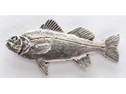 Pewter ~ Calico Bass ~ Lapel Pin Brooch ~ S014