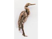 Copper ~ Blue Heron Standing ~ Lapel Pin Brooch ~ BC073