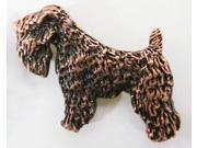 Copper ~ Full Body Wheaten Terrier ~ Lapel Pin Brooch ~ DC480F