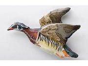 Painted ~ Wood Duck Flying ~ Lapel Pin Brooch ~ BP008