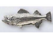 Pewter ~ Striped Bass Small ~ Lapel Pin Brooch ~ S051