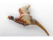 Painted ~ Pheasant Flying ~ Lapel Pin Brooch ~ BP022