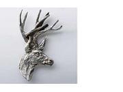 Pewter ~ Mule Deer Side View ~ Lapel Pin Brooch ~ M010