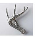 Pewter ~ Mule Deer Antler Shed ~ Lapel Pin Brooch ~ M012