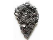 Pewter ~ Premium Buffalo Head ~ Lapel Pin Brooch ~ M030PR