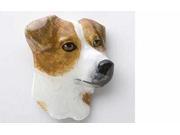 Painted ~ Jack Russel Terrier Tan White ~ Lapel Pin Brooch ~ DP106A