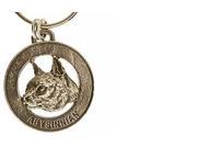 Pewter ~ Abyssinian Cat Keychain ~ CK002