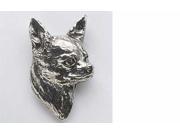 Pewter ~ Chihuahua ~ Lapel Pin Brooch ~ D048
