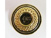 Pewter ~ Clay Target Gold ~ Lapel Pin Brooch ~ A096A