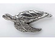 Pewter ~ Sea Turtle ~ Lapel Pin Brooch ~ A158
