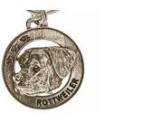 Pewter ~ Rottweiler Keychain ~ DK150