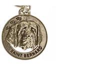 Pewter ~ Saint Bernard Keychain ~ DK152