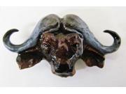 Painted ~ Premium Cape Buffalo Head ~ Lapel Pin Brooch ~ MP090PR