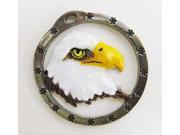 Painted ~ Bald Eagle Head ~ Holiday Ornament ~ BP050OR