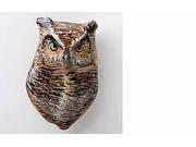 Painted ~ Great Horned Owl Head ~ Lapel Pin Brooch ~ BP065