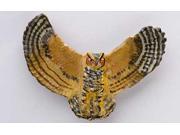 Painted ~ Great Horned Owl Full Body ~ Lapel Pin Brooch ~ BP067