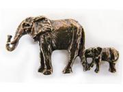 Copper ~ Elephant With Baby ~ Lapel Pin Brooch ~ MC091B