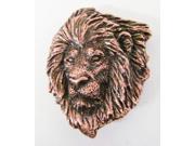 Copper ~ Premium Lion Head ~ Lapel Pin Brooch ~ MC102PR