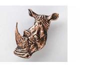 Copper ~ Rhinoceros ~ Lapel Pin Brooch ~ MC104