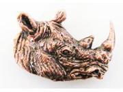 Copper ~ Premium Rhinoceros Head ~ Lapel Pin Brooch ~ MC104PR